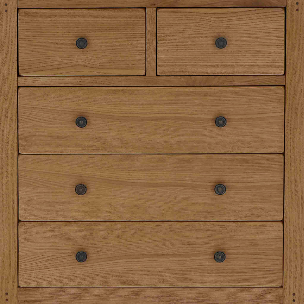 Commode Broadway Oak à 2 tiroirs et 3 tiroirs