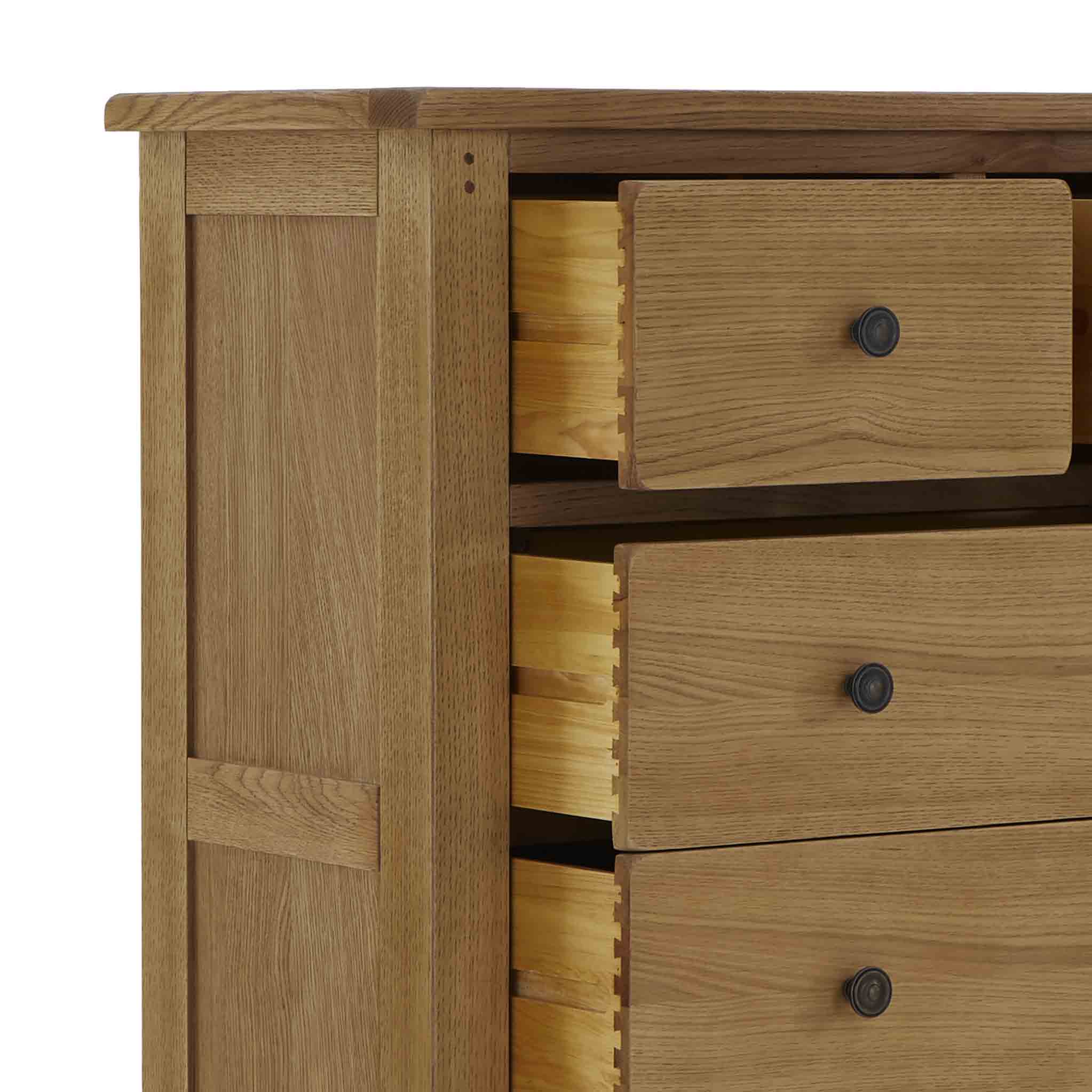 Commode Broadway Oak à 2 tiroirs et 3 tiroirs