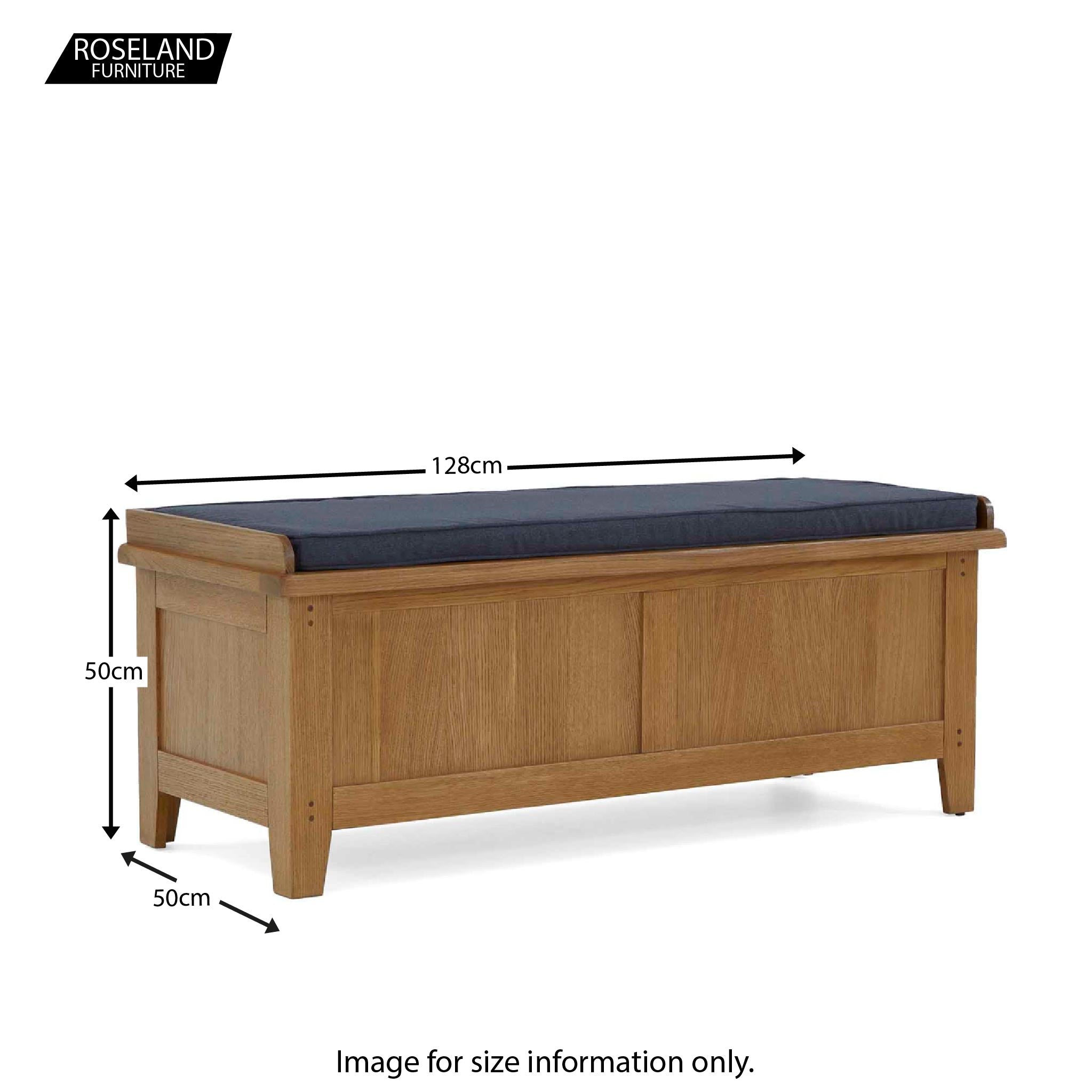 Banc de rangement Broadway Oak