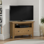 Meuble TV d'angle Broadway Oak avec tiroir