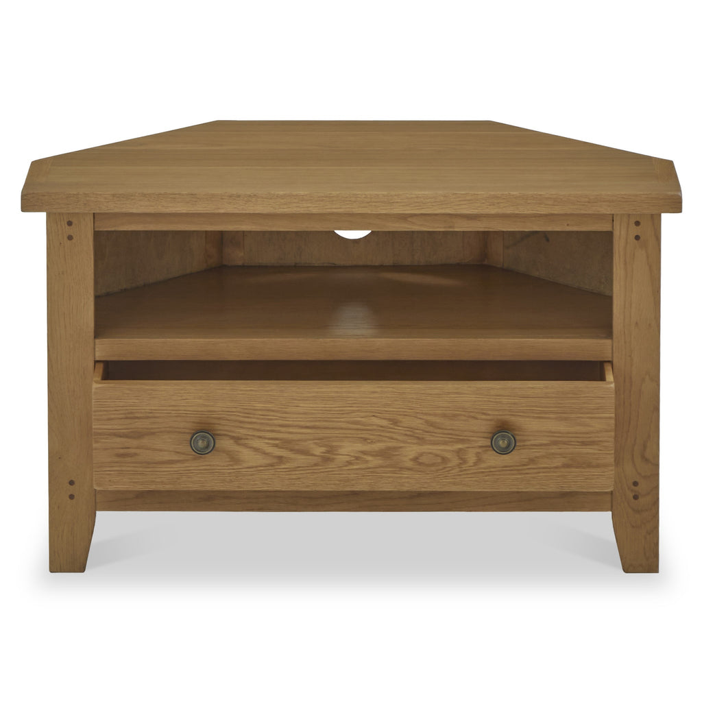Meuble TV d'angle Broadway Oak avec tiroir