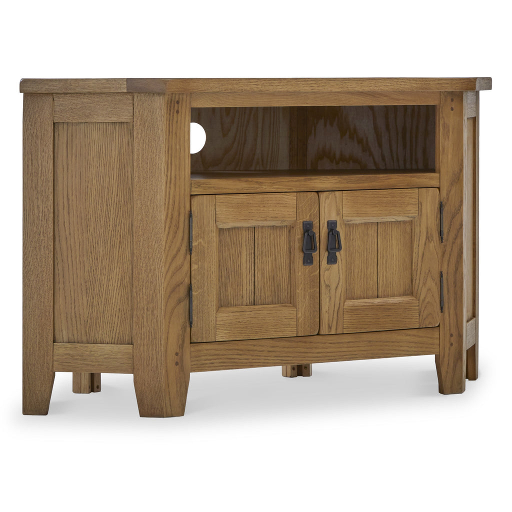 Meuble TV d'angle Broadway Oak avec porte