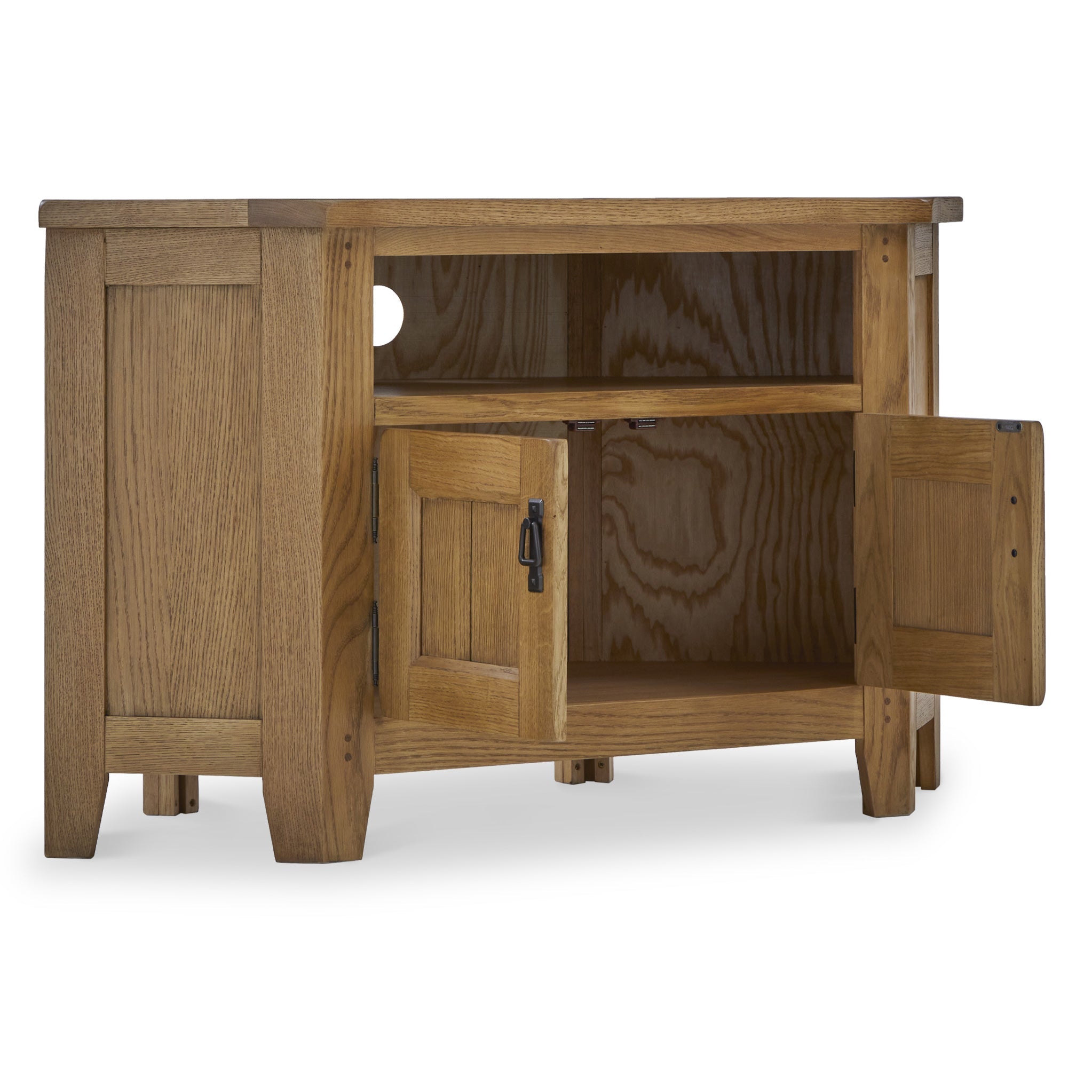 Meuble TV d'angle Broadway Oak avec porte