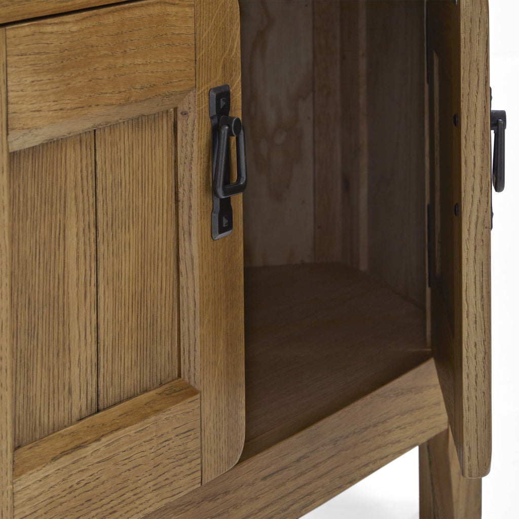 Meuble TV d'angle Broadway Oak avec porte