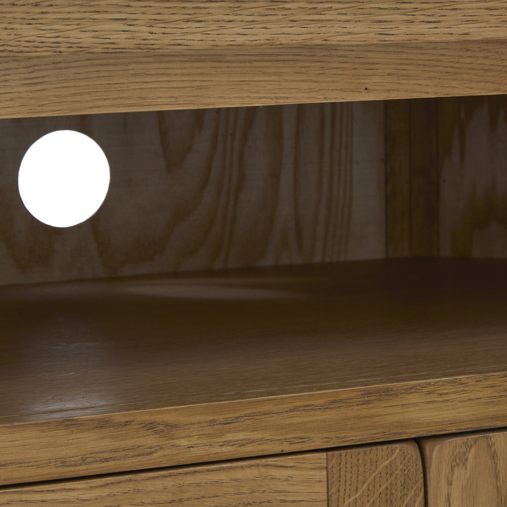 Meuble TV d'angle Broadway Oak avec porte