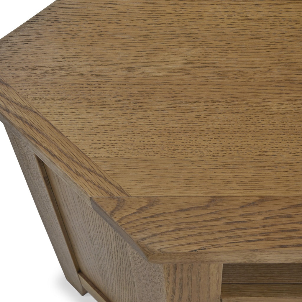 Meuble TV d'angle Broadway Oak avec porte