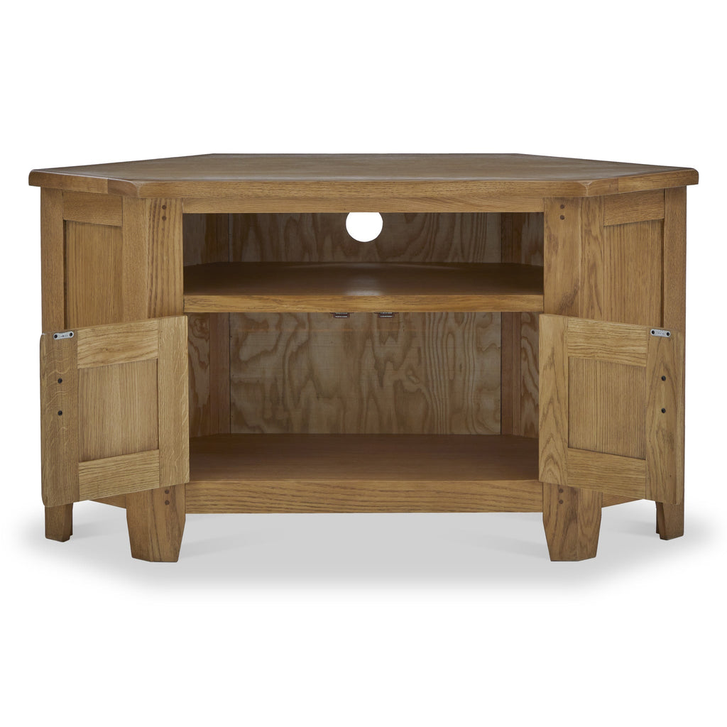 Meuble TV d'angle Broadway Oak avec porte