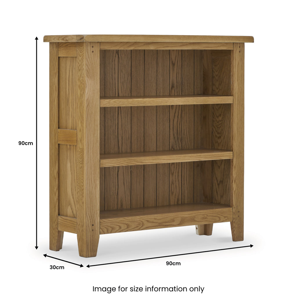 Bibliothèque basse Broadway Oak