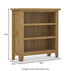 Bibliothèque basse Broadway Oak