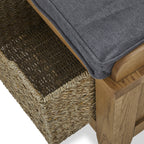 Banc de couloir Broadway Oak avec paniers