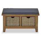 Banc de couloir Broadway Oak avec paniers