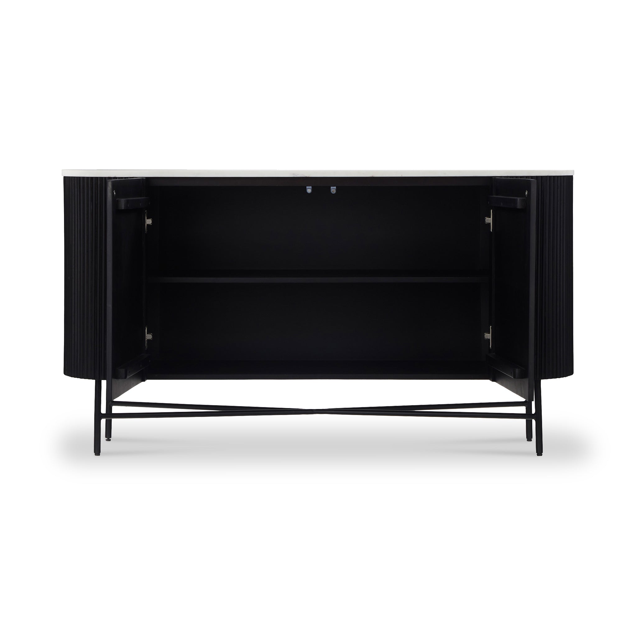 Buffet cannelé Milo Mangue et Marbre