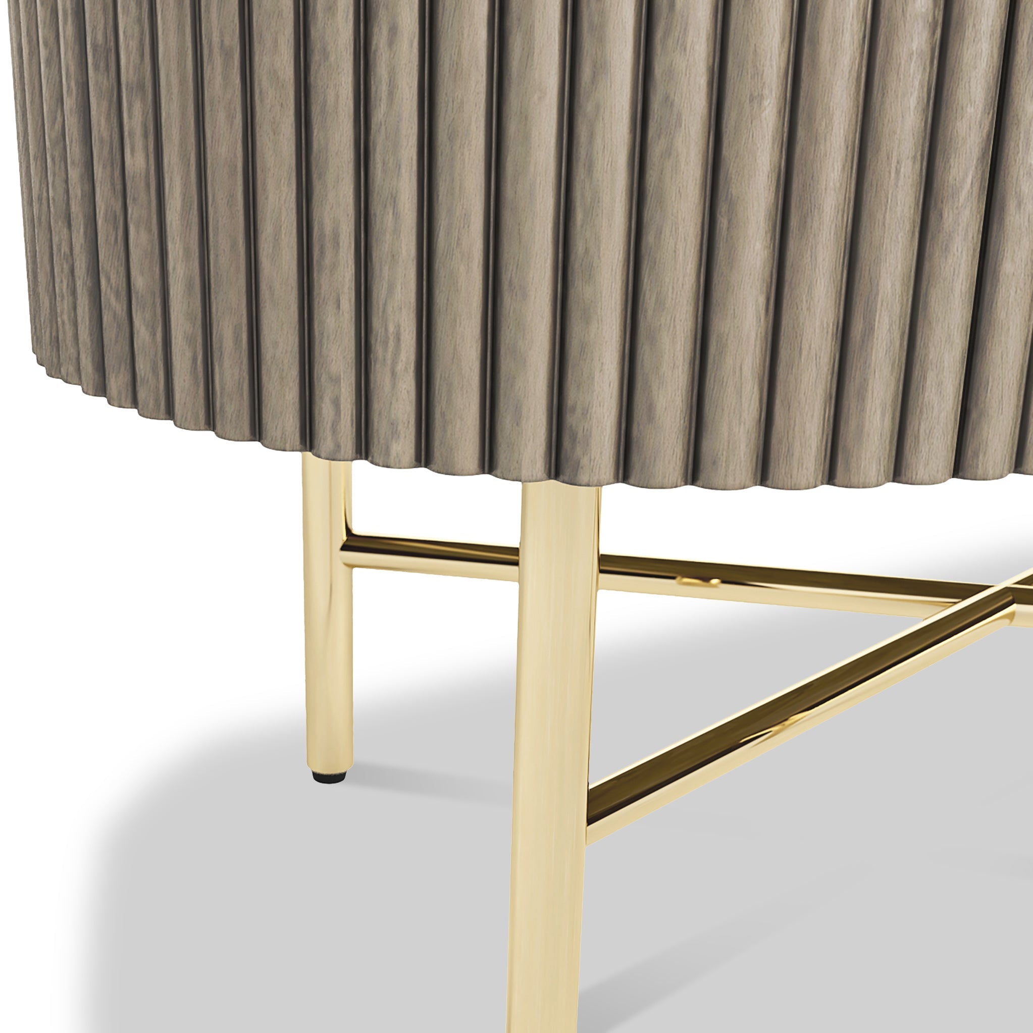 Buffet miniature cannelé gris Amélie