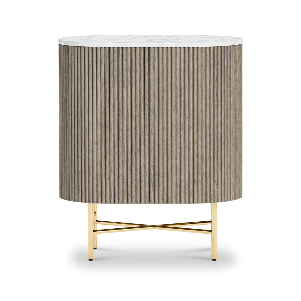 Buffet miniature cannelé gris Amélie