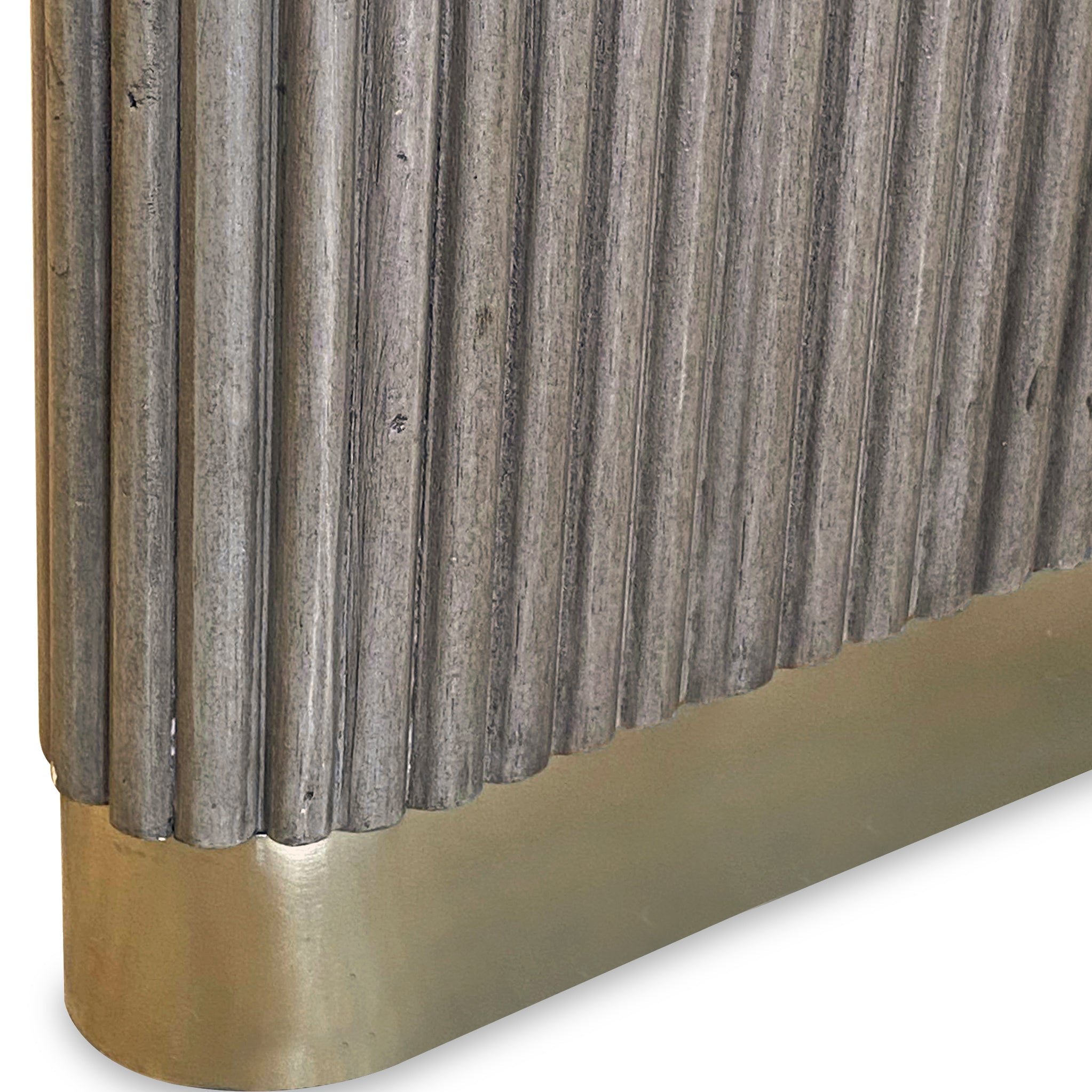 Lit cannelé Amélie Grey