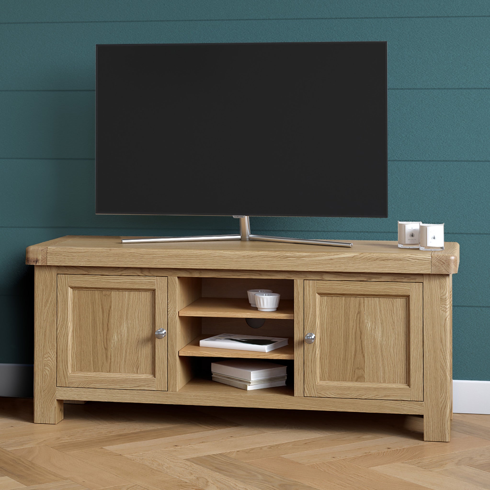 Meuble TV Portland Oak de 140 cm de large
