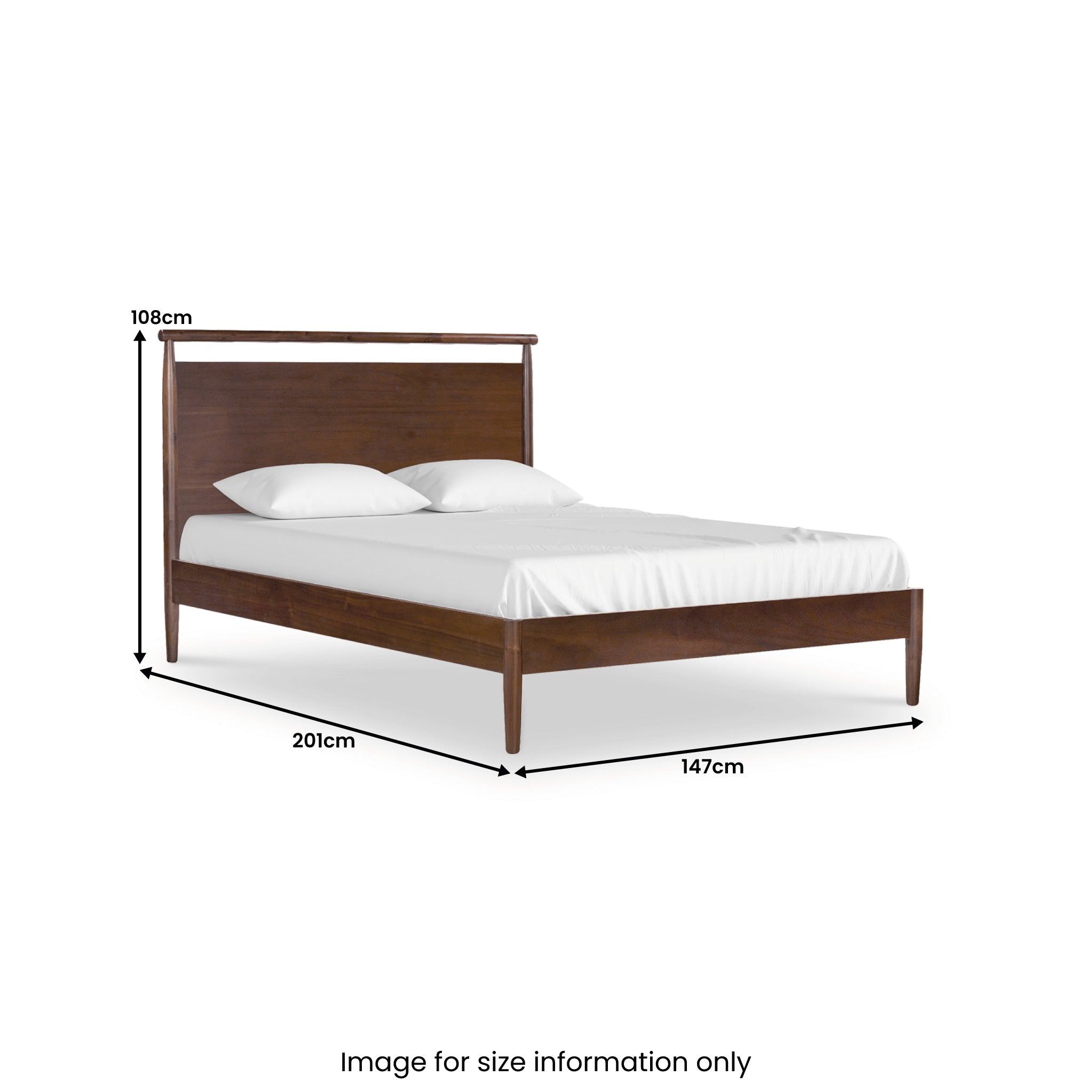 Cadre de lit Oskar en acacia