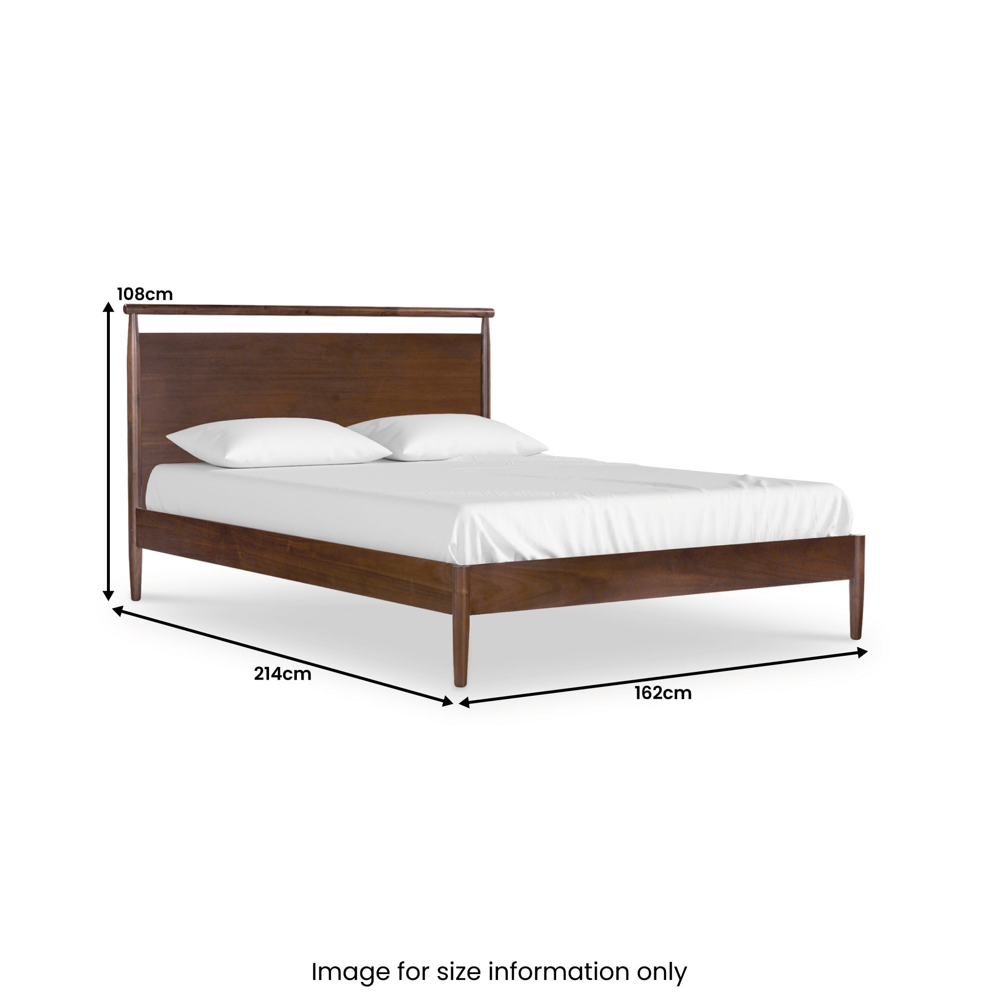 Cadre de lit Oskar en acacia