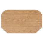 Meuble TV d'angle à lattes en chêne Shorwell