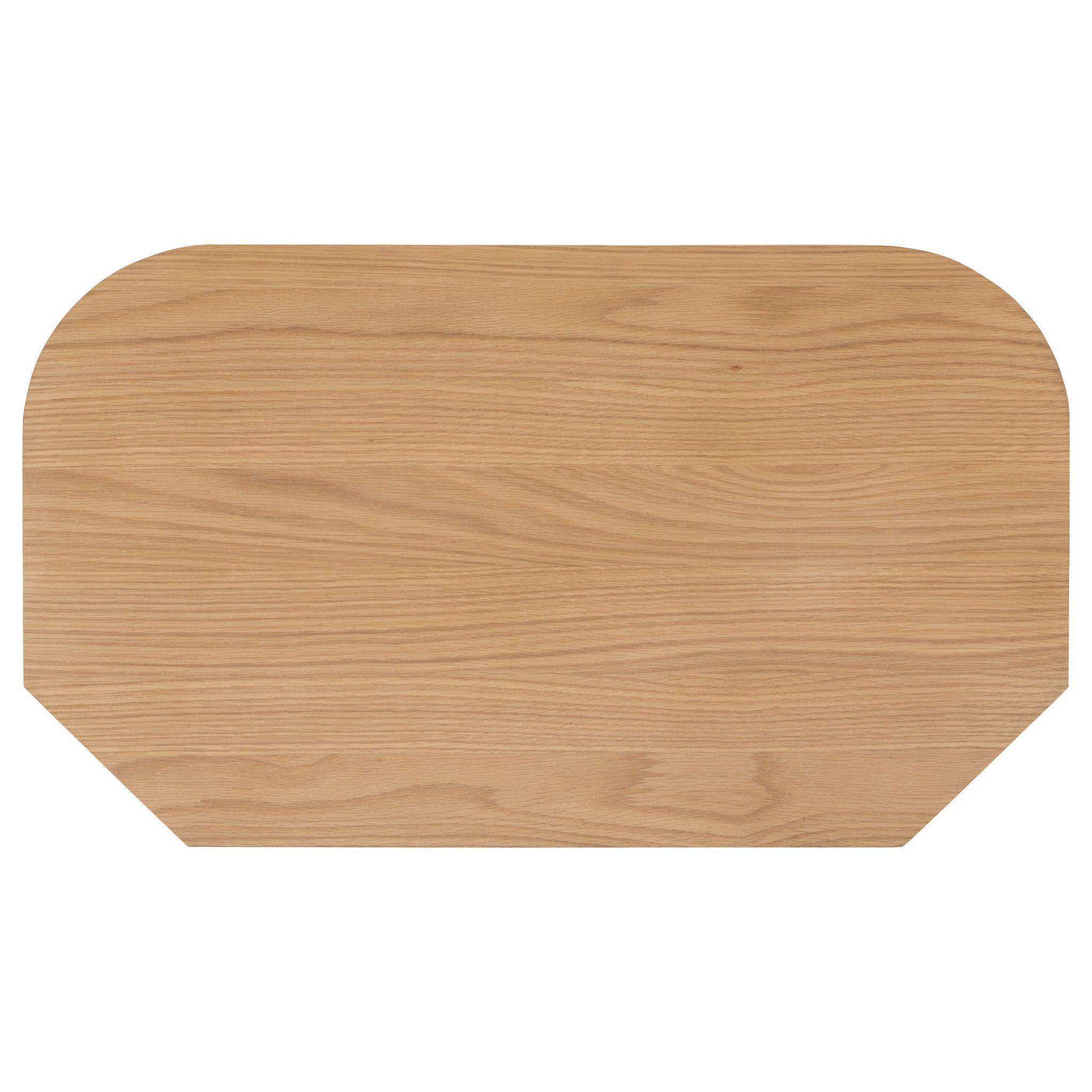 Meuble TV d'angle à lattes en chêne Shorwell