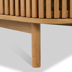 Meuble TV à lattes Shorwell Oak 180 cm