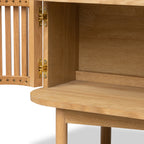 Meuble TV à lattes Shorwell Oak 180 cm