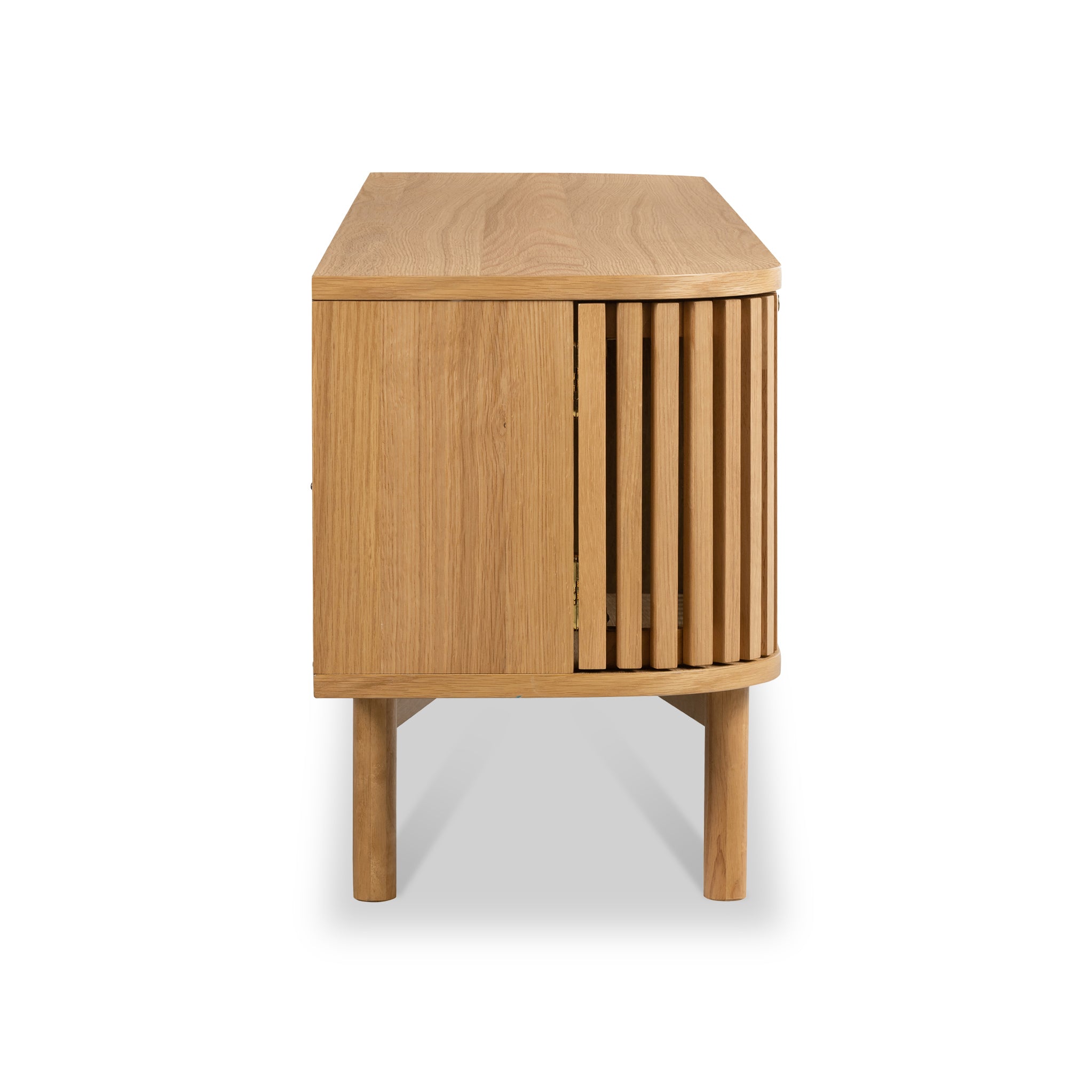 Meuble TV à lattes Shorwell Oak 180 cm