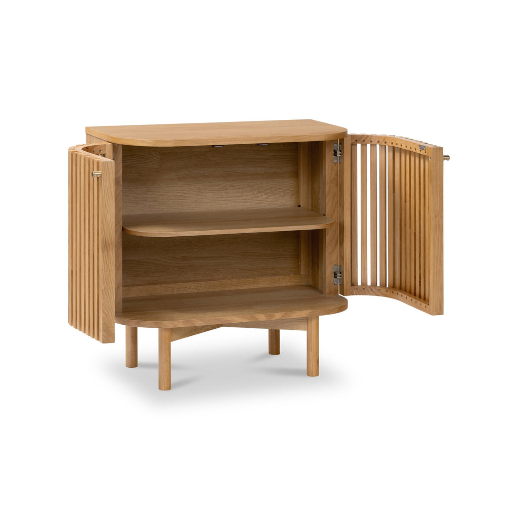 Armoire à lattes en chêne Shorwell