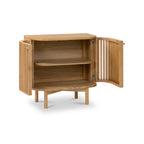 Armoire à lattes en chêne Shorwell