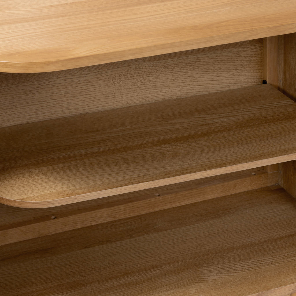 Armoire à lattes en chêne Shorwell