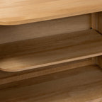 Armoire à lattes en chêne Shorwell