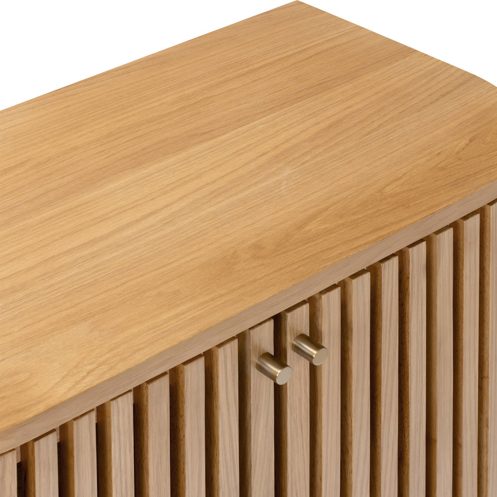 Armoire à lattes en chêne Shorwell