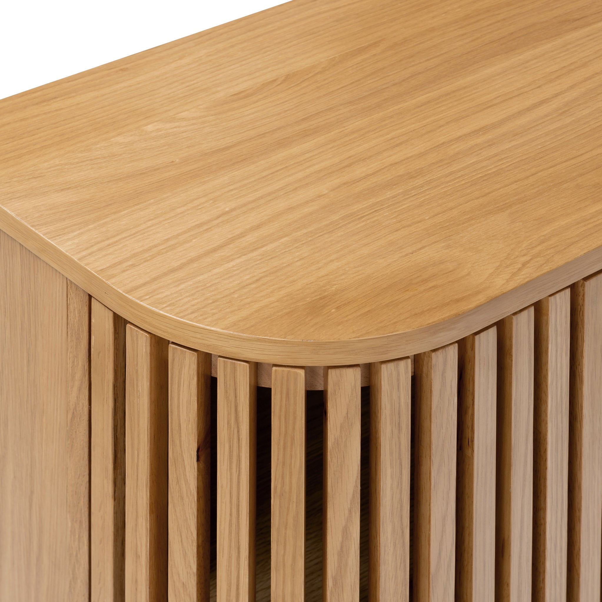 Armoire à lattes en chêne Shorwell