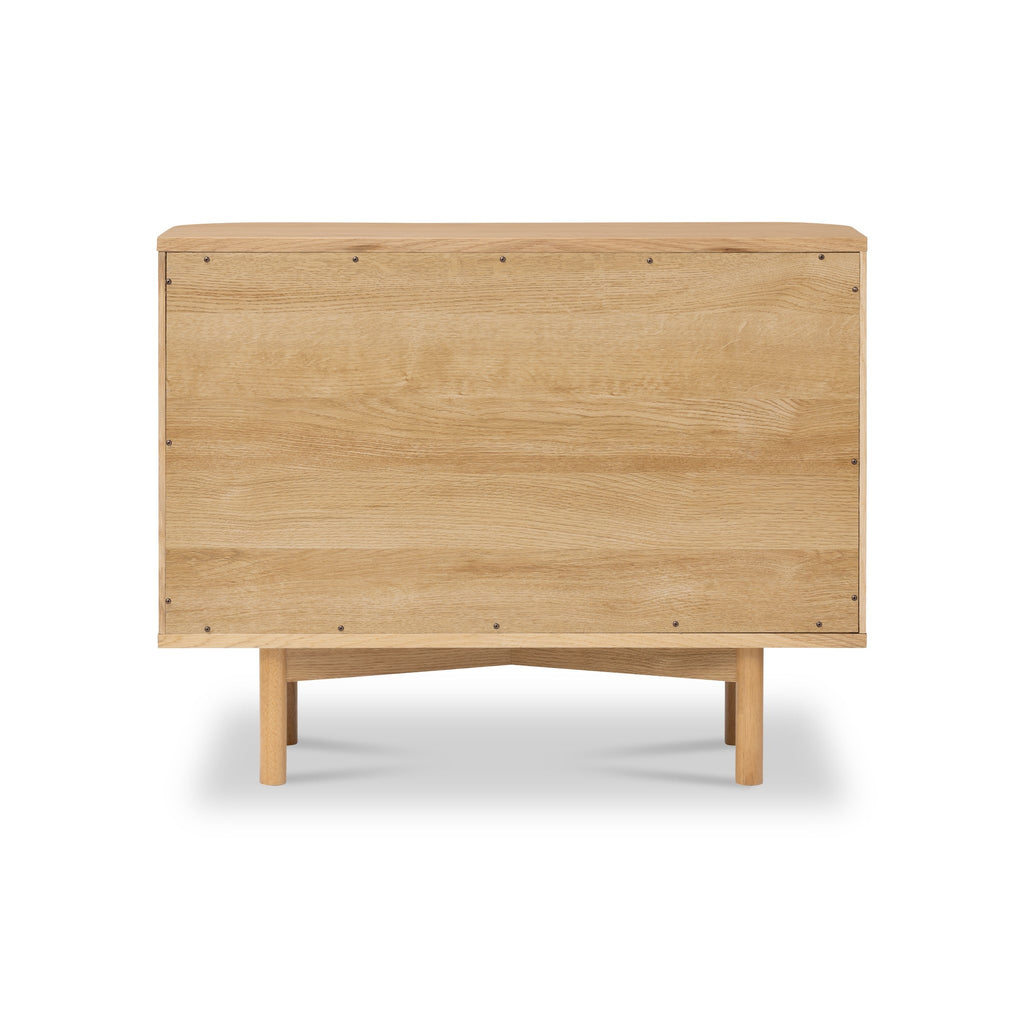 Petit buffet à lattes en chêne Shorwell