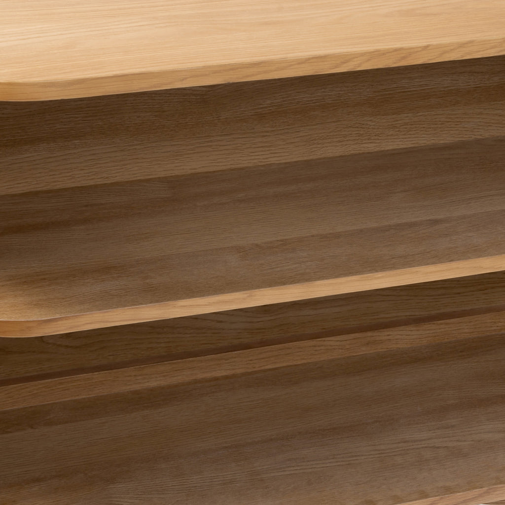 Petit buffet à lattes en chêne Shorwell