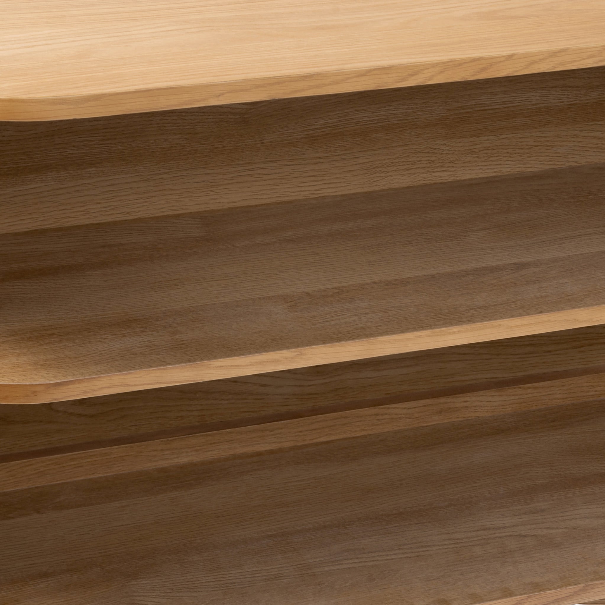 Petit buffet à lattes en chêne Shorwell