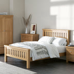 Cadre de lit en chêne de Portland