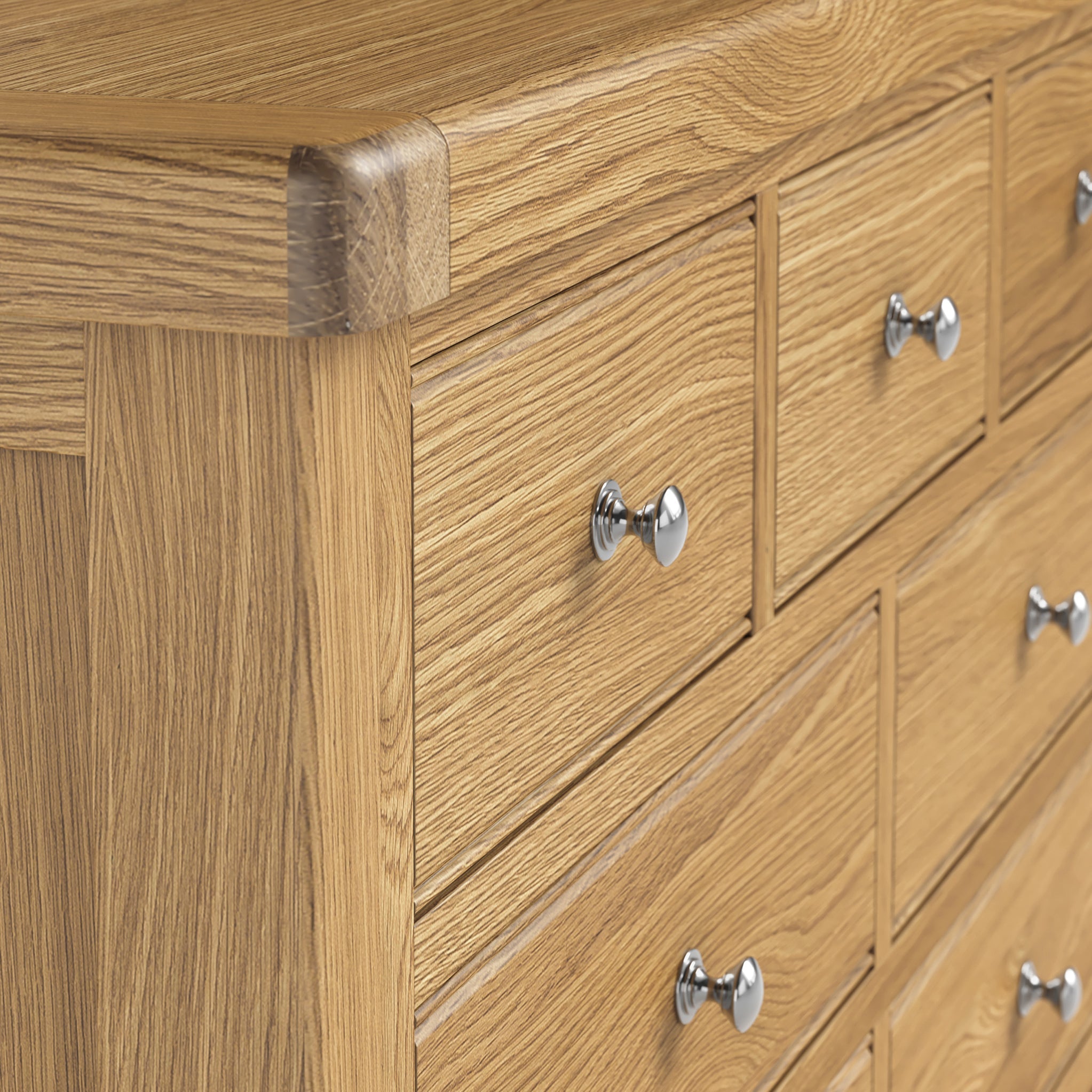 Commode Portland Oak à 3 tiroirs et 4 tiroirs