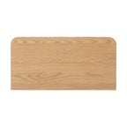 Armoire Shorwell en chêne à lattes, 2 tiroirs et 2 portes