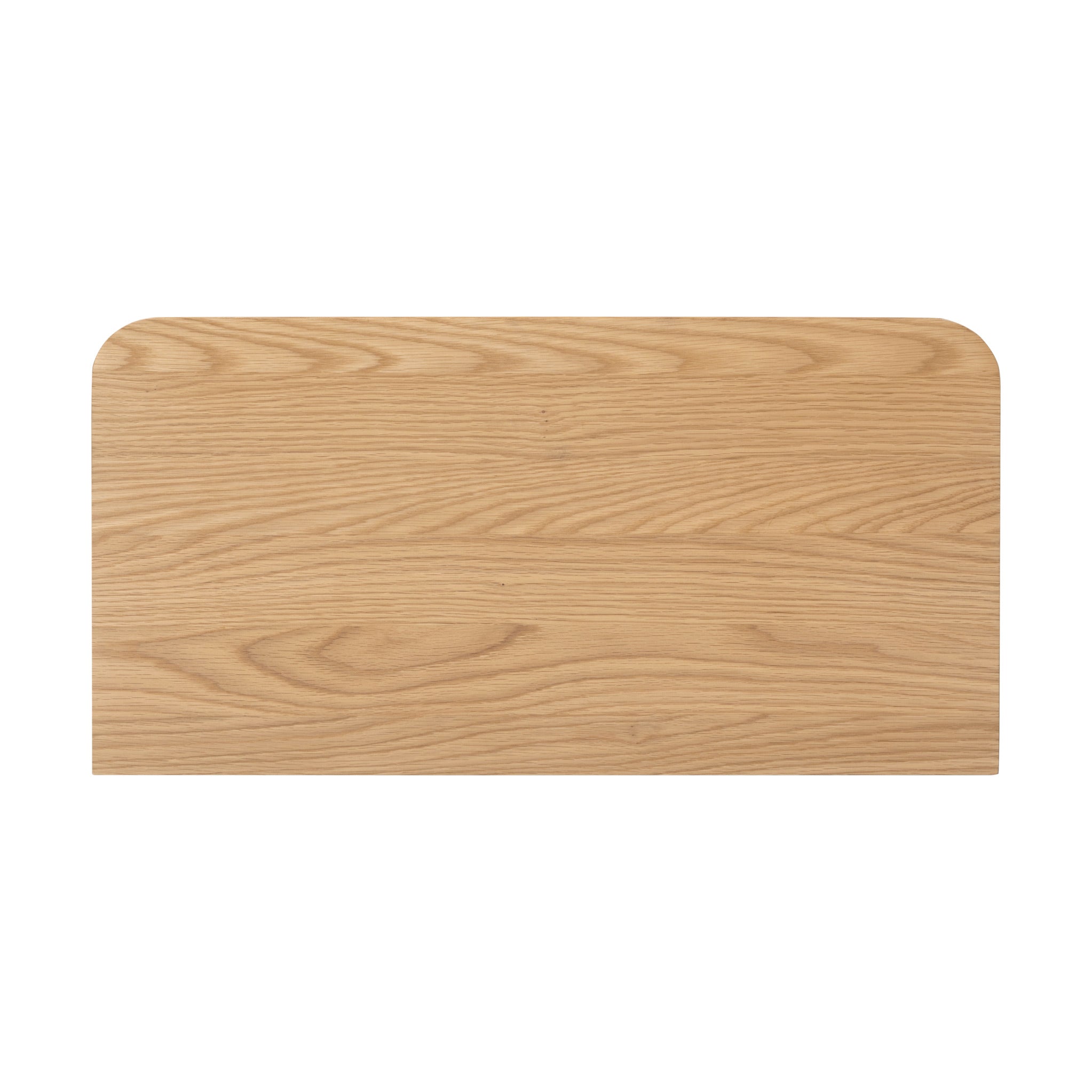 Armoire Shorwell en chêne à lattes, 2 tiroirs et 2 portes