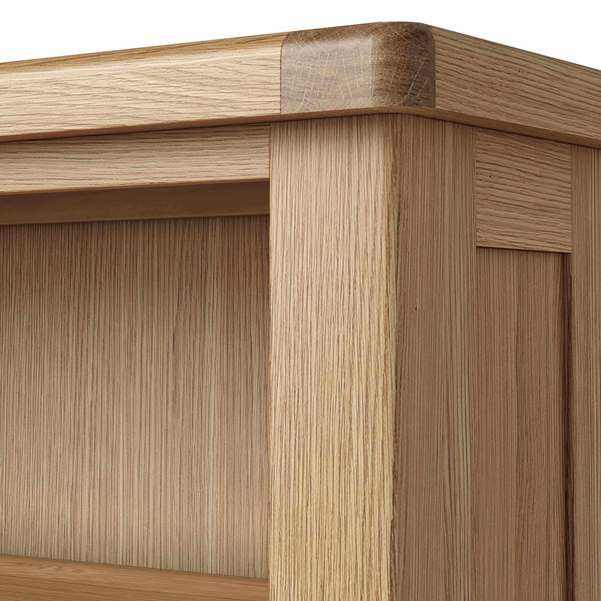 Bibliothèque mince à 5 étagères en chêne Portland