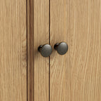 Meuble TV d'angle à 2 portes en chêne Portland