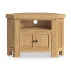 Meuble TV d'angle à 2 portes en chêne Portland