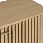 Petit buffet à lattes en chêne Finch