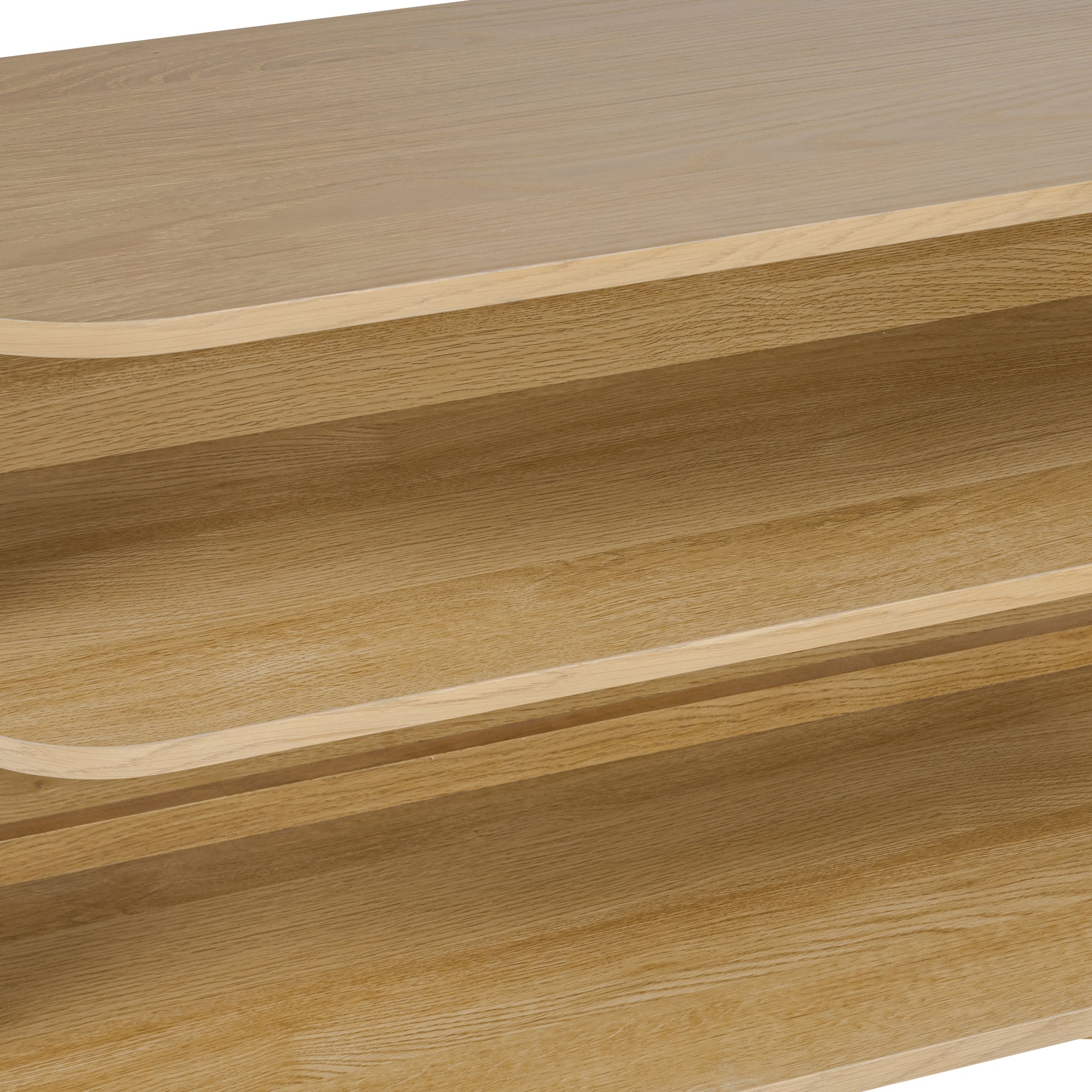 Petit buffet à lattes en chêne Finch