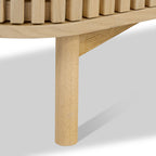 Petit buffet à lattes en chêne Finch