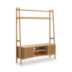 Meuble TV échelle à lattes en chêne Shorwell 137 cm