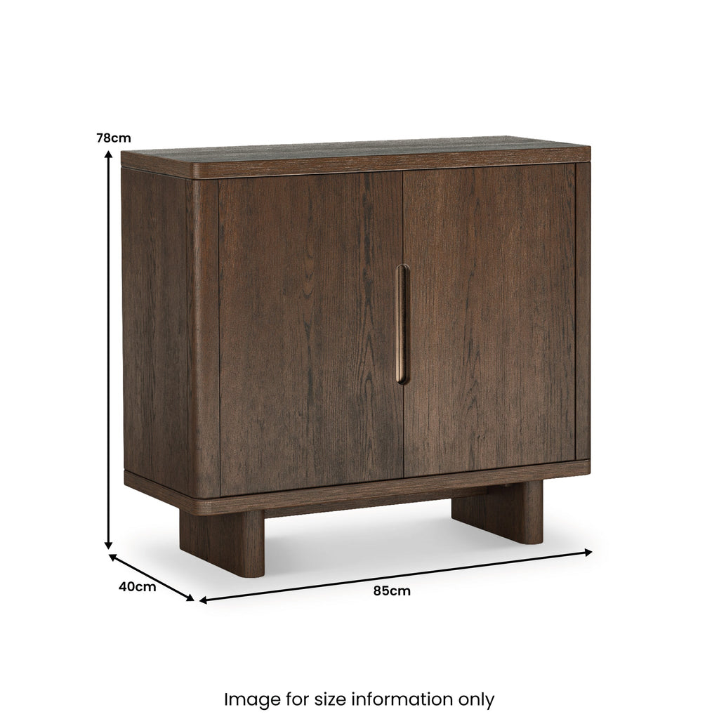 Meuble de rangement à chaussures Mylor Oak à 2 portes