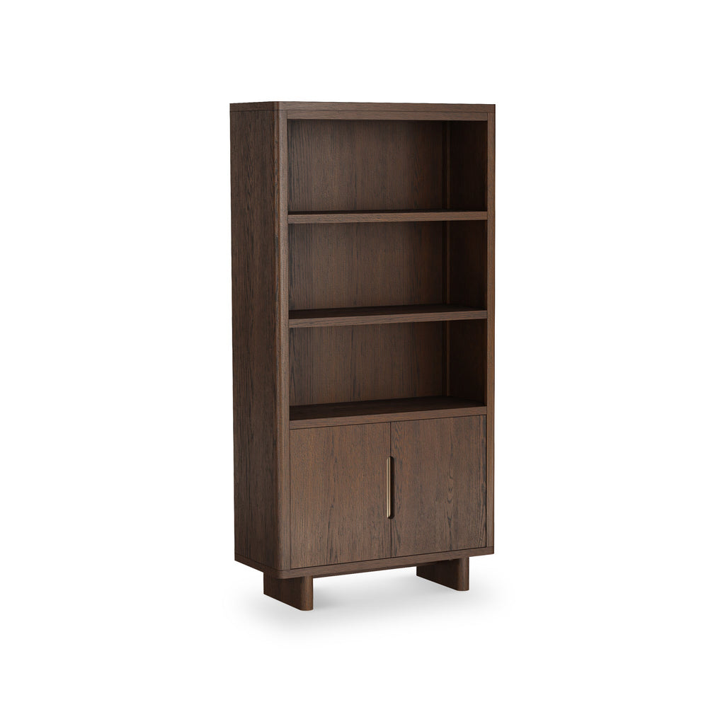 Bibliothèque vitrine Mylor Oak à 2 portes