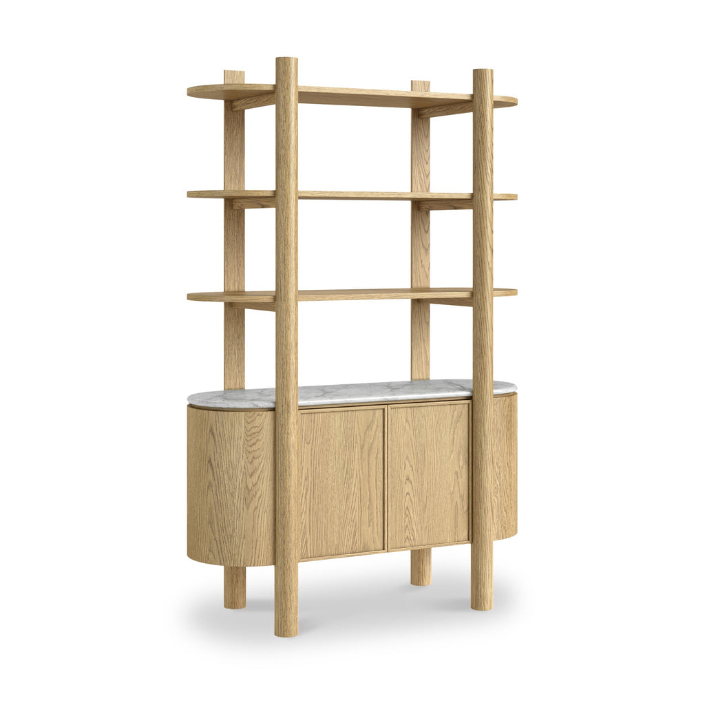 Bibliothèque Nyssa à plateau en marbre